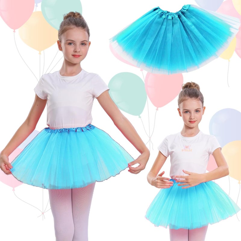 WINROLA Girls Tutu Skirt 3 Layered Tulle Tutu Skirts for 0-8 Year, Birthday Dance Kids Halloween Costume Cosplay Party Supplies - Image 2